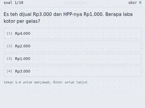 Kuis Istilah Usaha