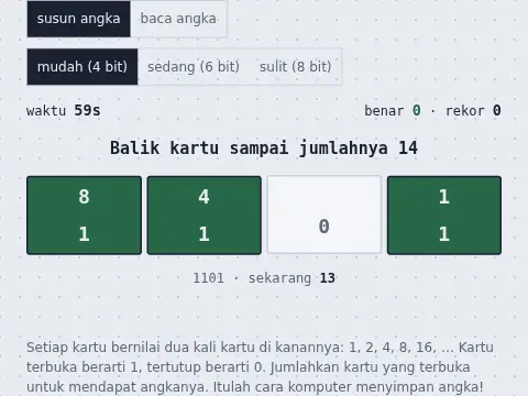 Tebak Bilangan Biner
