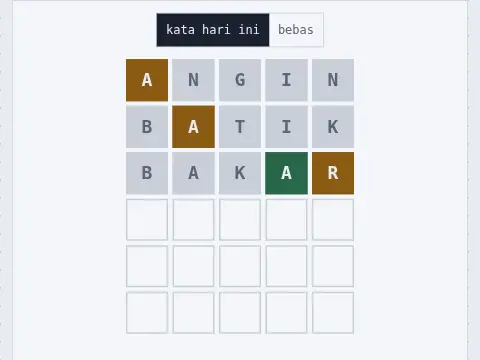 Tebak Kata 5 Huruf